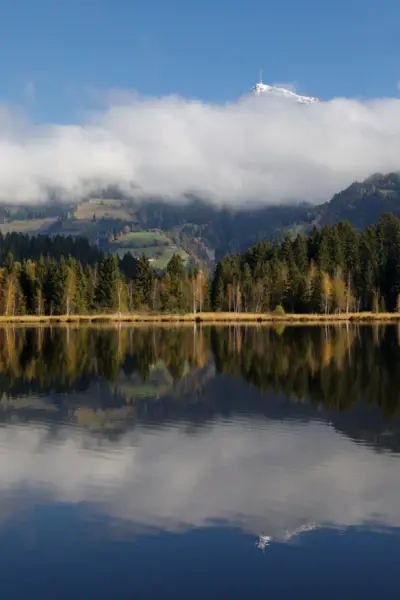 Schwarzsee im Winter Schwarzsee in estate
